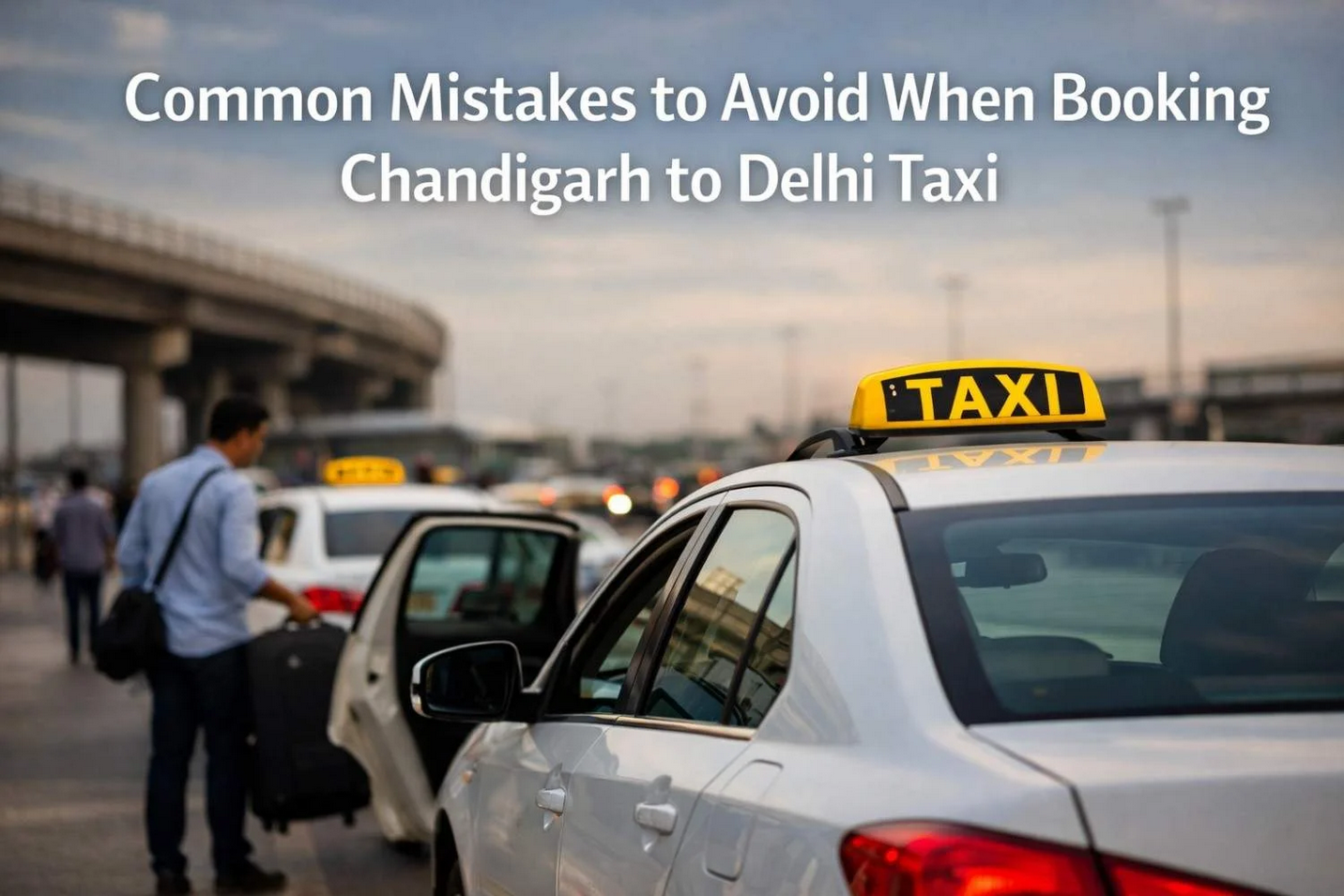 Common Mistakes to Avoid When Booking Chandigarh to Delhi Taxi